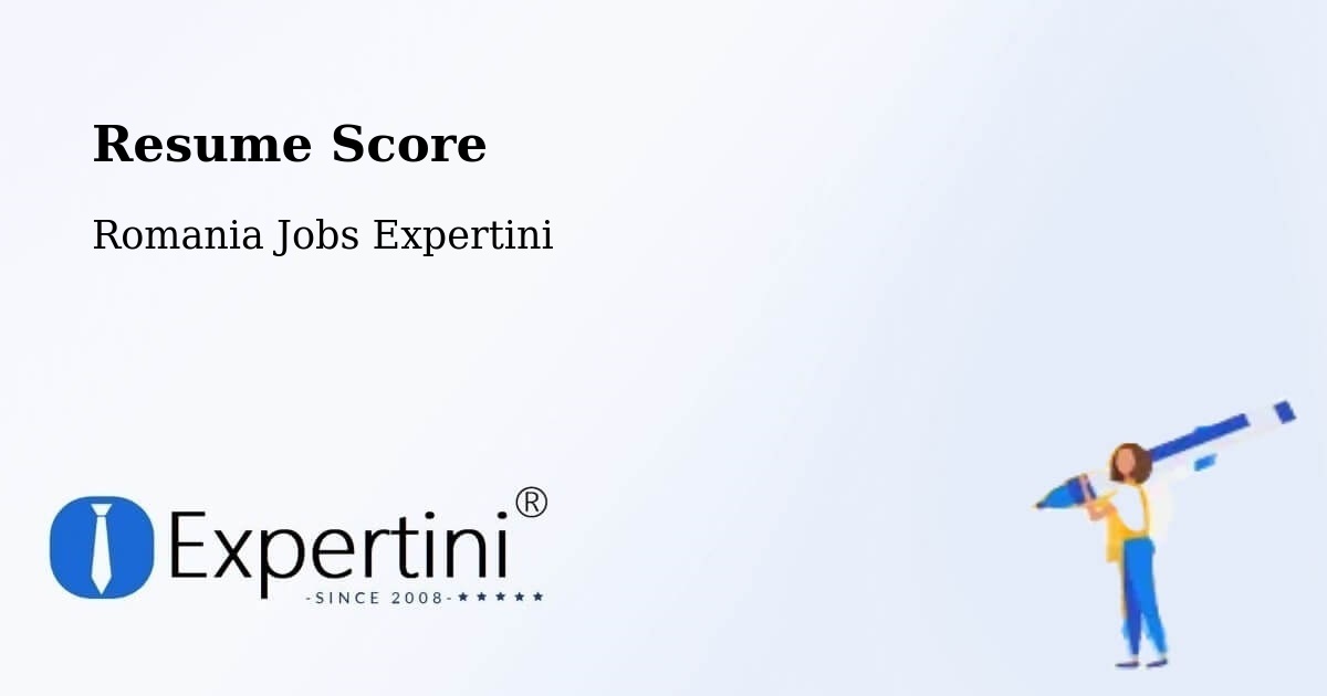 Resume Score & Job Description Match Tool – Plugova - Romania Jobs Expertini